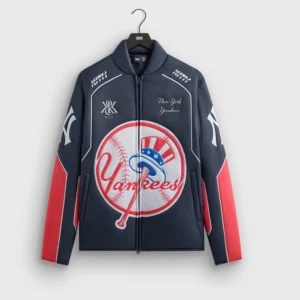 Kith for the New York Yankees Zip Brixton Puffed Shirt Jacket