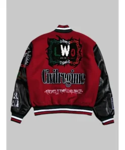 Alternative view of WWE LWO Letterman Jacket