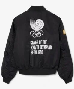 Lacoste Olympic Heritage Seoul 1988 Bomber Jacket - Image 4