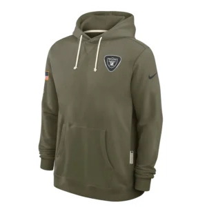 Las Vegas Raiders 2025 Salute to Service Sideline Hoodie