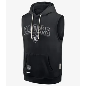 Las Vegas Raiders Sideline Sleeveless Hoodie