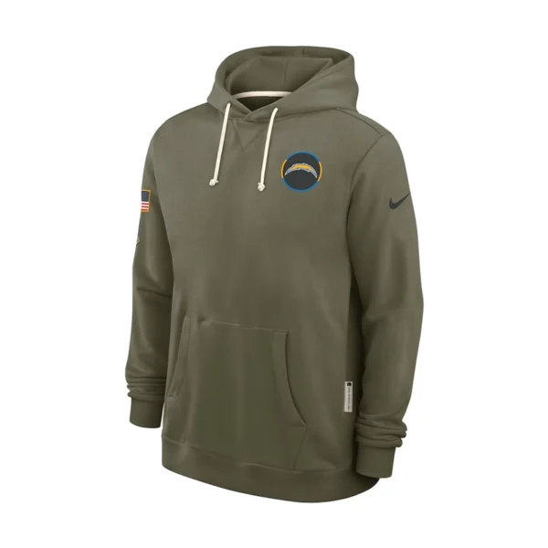 Los Angeles Chargers 2025 Salute to Service Sideline Hoodie
