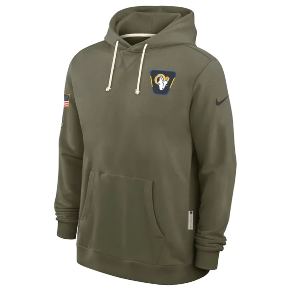 Los Angeles Rams 2025 Salute to Service Sideline Hoodie