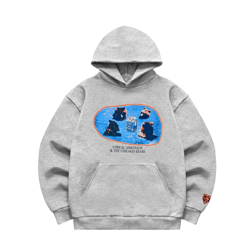 Lyrical Lemonade x Chicago Bears Gray Pond Hoodie