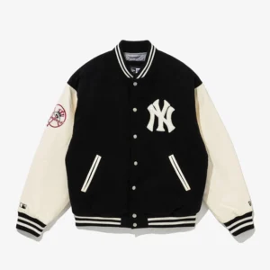 MLB New York Yankees Black Varsity Jacket