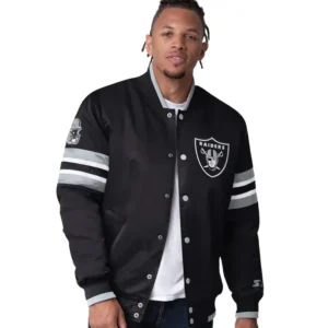 Las Vegas Raiders Starter Black Scout Varsity Jacket