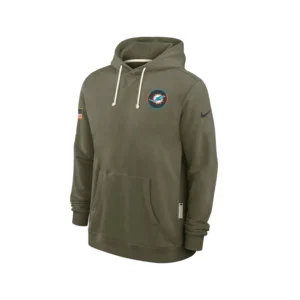 Miami Dolphins 2025 Salute to Service Sideline Hoodie