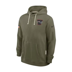 New England Patriots 2025 Salute to Service Sideline Hoodie