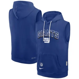 New York Giants Sideline Sleeveless Hoodie