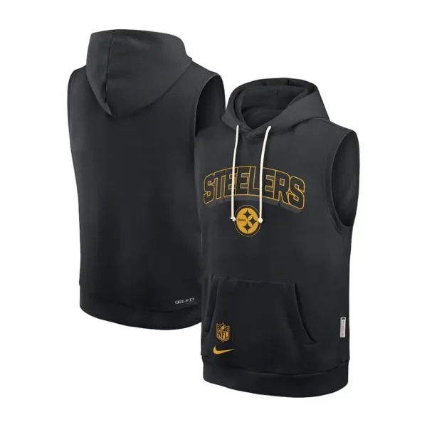 Pittsburgh Steelers Sideline Sleeveless Hoodie