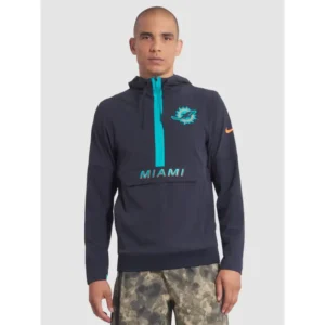 Miami Dolphins Rivalries Sideline Anorak Hoodie Jacket