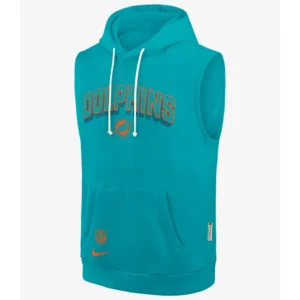 Miami Dolphins Sideline Sleeveless Hoodie