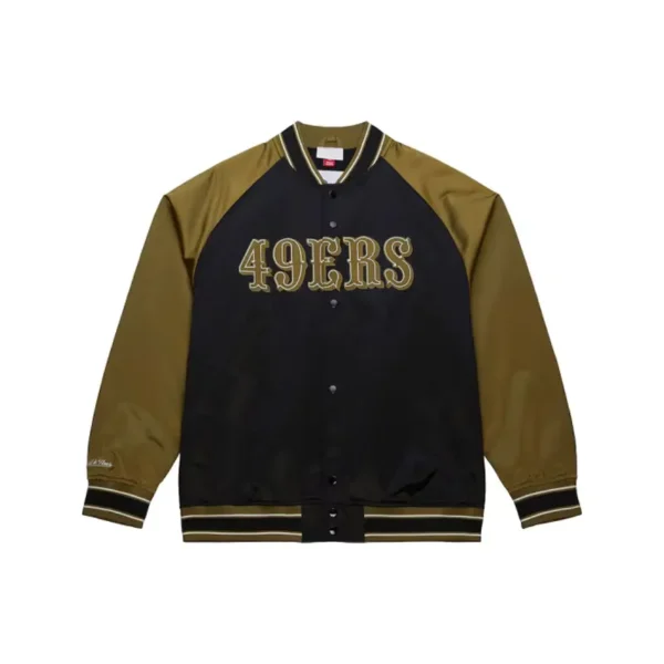 Mitchell & Ness San Francisco 49ers Double Clutch Raglan Jacket