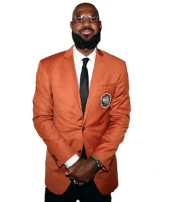 LeBron James NBA Orange Jacket