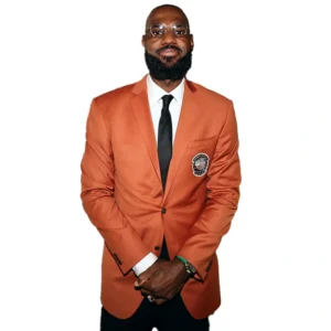 LeBron James NBA Orange Jacket