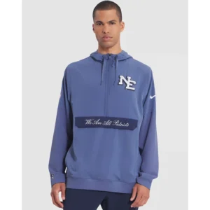 New England Patriots Rivalries Half Zip Hooded Jacket