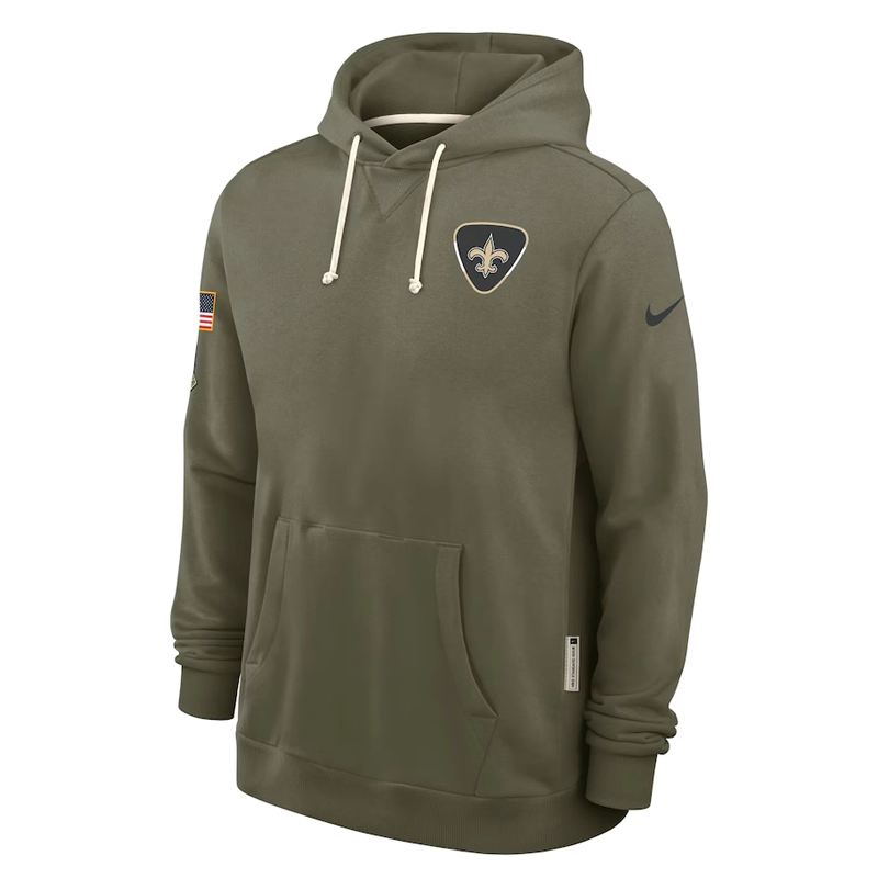 New Orleans Saints 2025 Salute to Service Sideline Hoodie