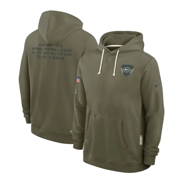 New York Jets 2025 Salute to Service Sideline Hoodie