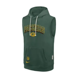 Green Bay Packers Sideline Sleeveless Hoodie