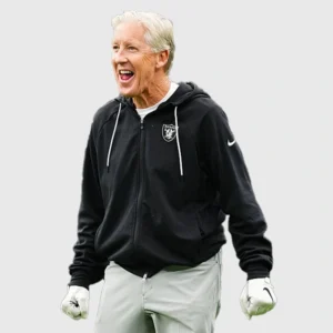 Pete Carroll Las Vegas Raiders Zip Hoodie