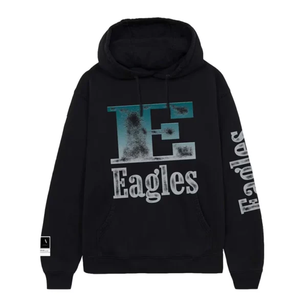 Eagles Aleali May x No Caller ID Black Stacked Hoodie