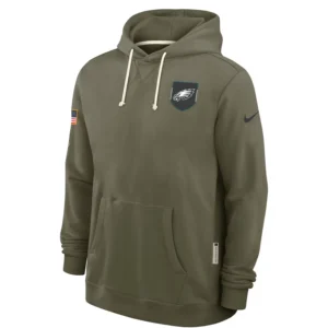 Philadelphia Eagles 2025 Salute to Service Sideline Hoodie