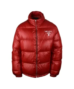 Prada Red Puffer Jacket