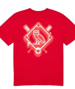 Recreation-Boston Red Sox OVO x New Era Red Graffiti T-Shirt