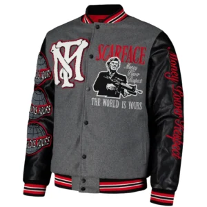 Scarface Reason Unisex Varsity Full-Snap Jacket
