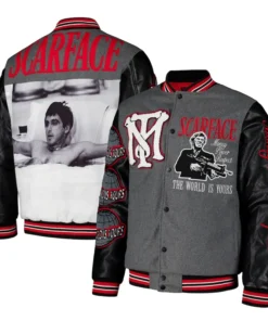 Alternative view of Scarface Reason Unisex Varsity Jacket