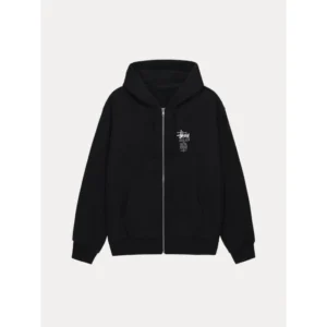 Stussy Swim Out Zip-Up Maroon Hoodie