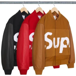 Supreme Big Logo Chenille Varsity Jacket