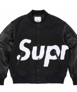 Supreme Big Logo Chenille Varsity Jacket - Image 4