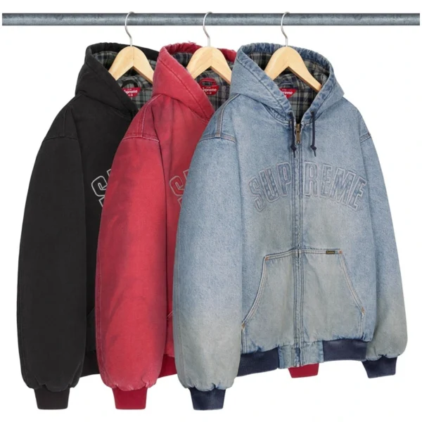 Supreme Reflective Arc Hooded Work Jacket