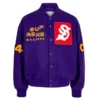 Supreme Tourist Purple Varsity Jacket