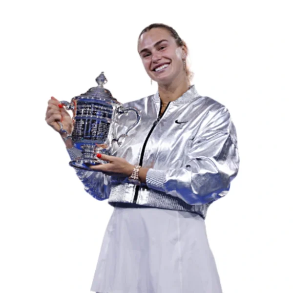 Aryna Sabalenka 2025 US Open Silver Crop Jacket