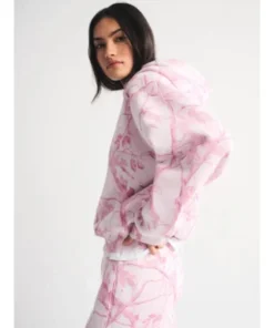 Abercrombie Light Pink Camo Hoodie - Image 3