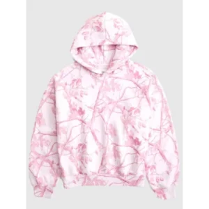 Abercrombie Light Pink Camo Hoodie