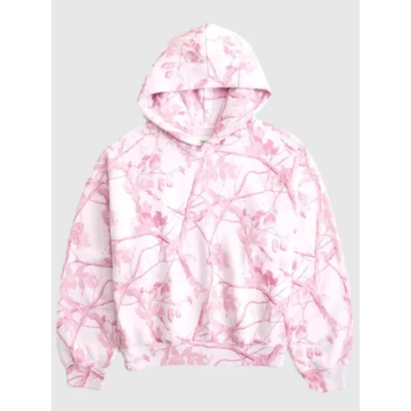 Abercrombie Light Pink Camo Hoodie