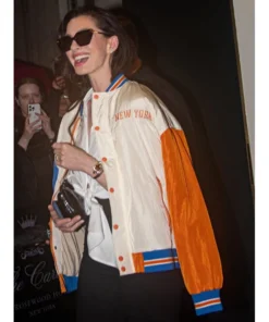 Alternative view of Anne Hathaway Knicks Jacket