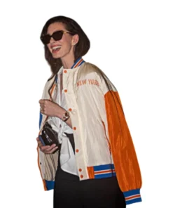 Anne Hathaway Knicks Jacket