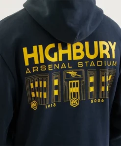 Arsenal Classics Navy East Stand Hoodie - Image 3