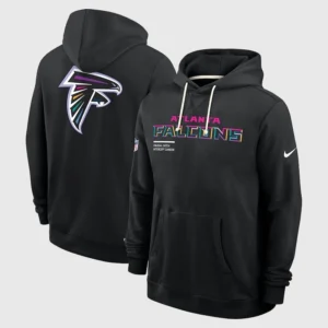 Atlanta Falcons 2025 Black Crucial Catch Hoodie
