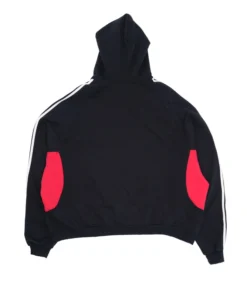 Balenciaga x Adidas Black And Red Hoodie - Image 2