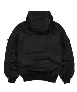 Alternative view of Chicago Bulls  Alpha Industries L-2B Hooded Bomber Jacket