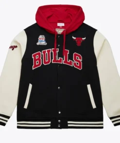 Chicago Bulls Black Courtside Full-Snap Jacket
