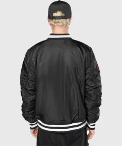 Chicago Bulls New Era Alpha Industries Patch Jacket - Image 4