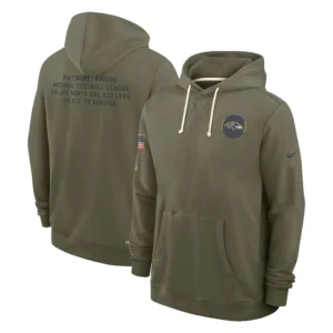 John Harbaugh Baltimore Ravens 2025 Salute to Service Hoodie