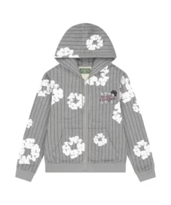 Denim Tears Pinstripe Wreath Zip Hoodie