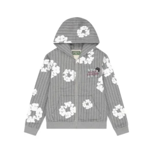 Denim Tears Pinstripe Wreath Zip Hoodie